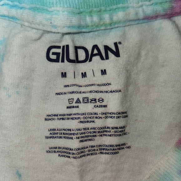 White tiedyed t-shirt size M - Picture 3 of 3